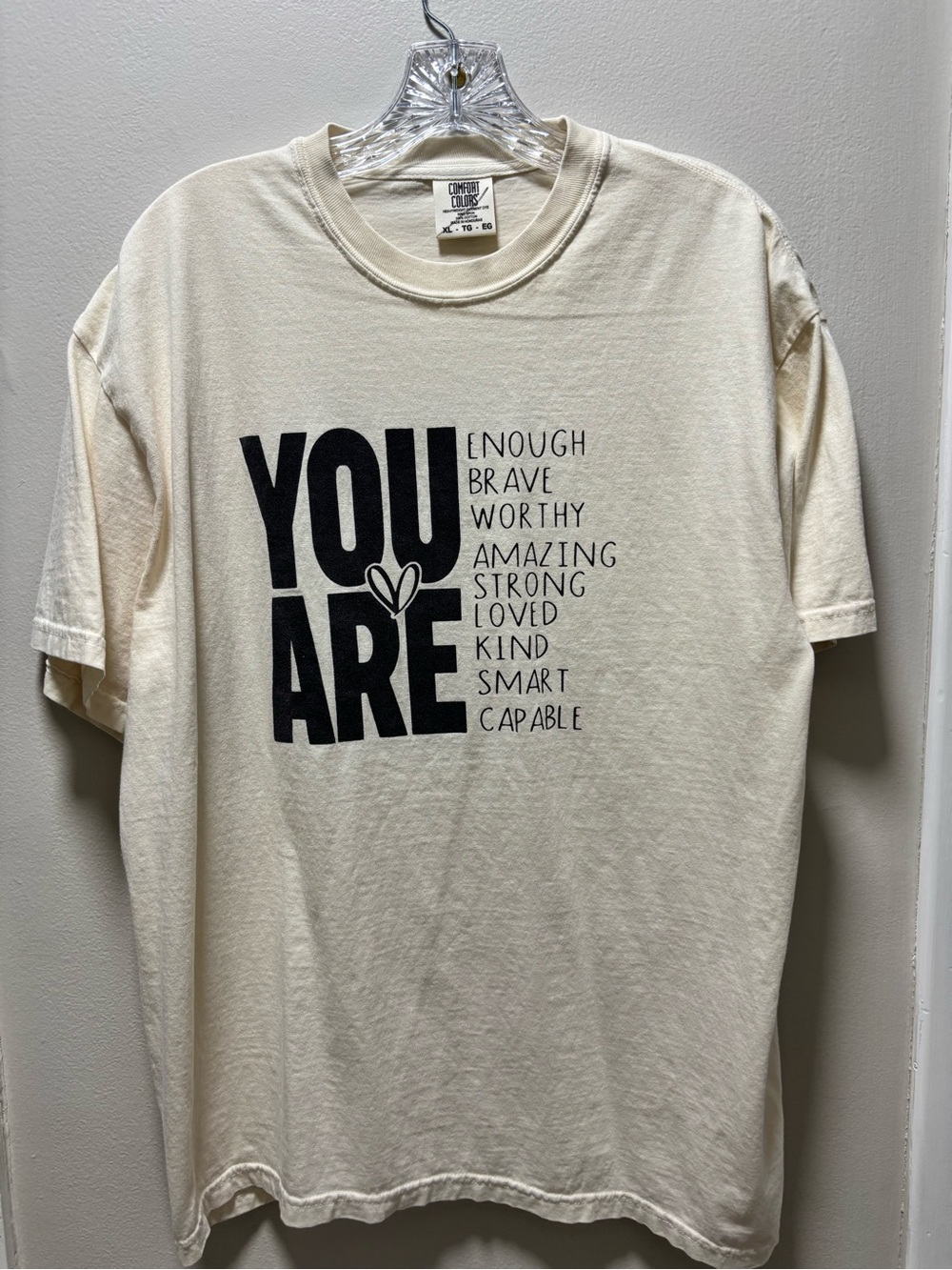 Comfort Colors Unisex CL Tee Shirt In Creamy Beige